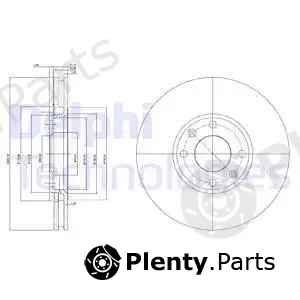 Delphi BG3622C-18B1 — Brake Disc