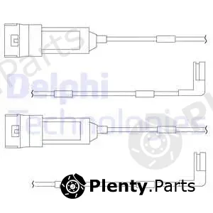 Delphi LZ0114 — Warning Contact, brake pad wear