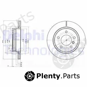Delphi BG3041C — Brake Disc
