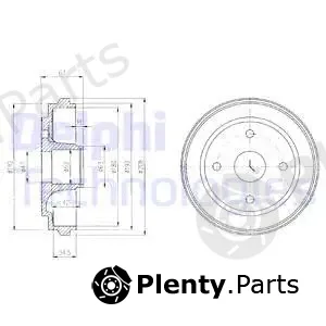 Delphi BF473 — Brake Drum