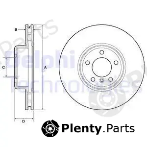 Delphi BG9157C-18B1 — Brake Disc