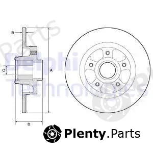Delphi BG9132RS — Brake Disc