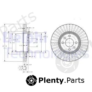 Delphi BG3430 — Brake Disc