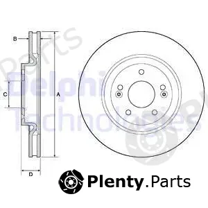 Delphi BG4683C — Brake Disc