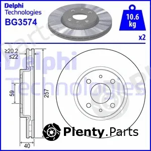 Delphi BG3574 — Brake Disc