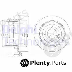 Delphi BG3662C-18B1 — Brake Disc