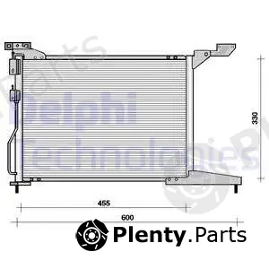 Delphi TSP0225093 — Condenser, air conditioning