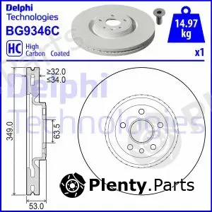 Delphi BG9346C-18B1 — Brake Disc