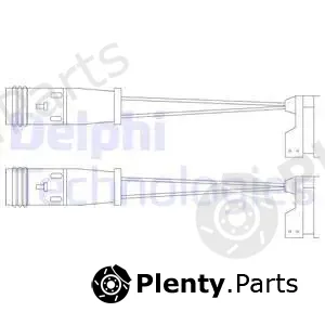 Delphi LZ0190 — Warning Contact, brake pad wear