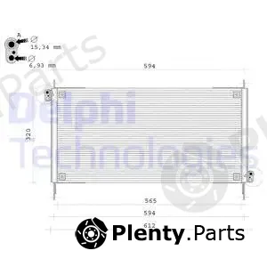 Delphi TSP0225109 — Condenser, air conditioning