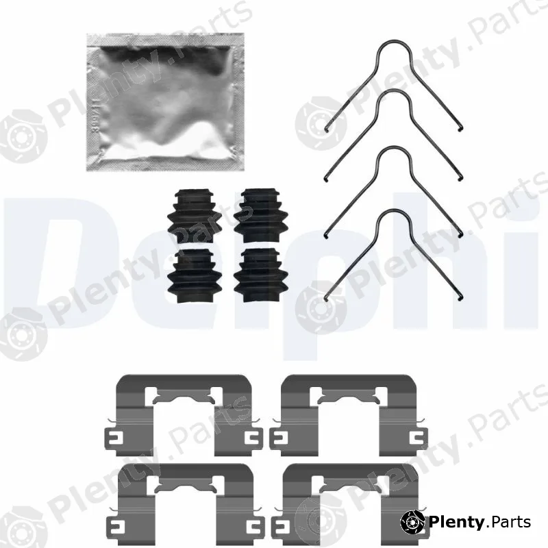 Delphi LX0741 — Accessory Kit, disc brake pad