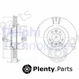 Delphi BG9844 — Brake Disc