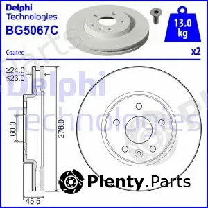 Delphi BG5067C — Brake Disc