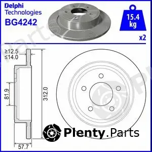 Delphi BG4242 — Brake Disc