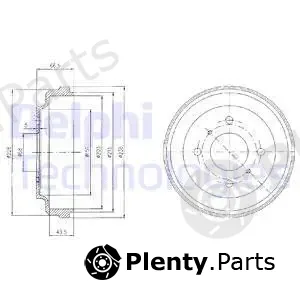 Delphi BF481 — Brake Drum