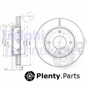 Delphi BG3987 — Brake Disc