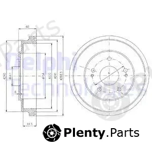 Delphi BF419 — Brake Drum
