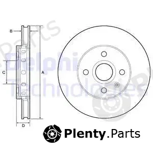 Delphi BG4647C — Brake Disc