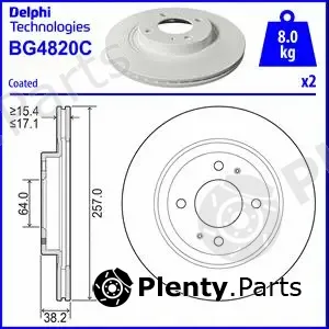 Delphi BG4820C — Brake Disc