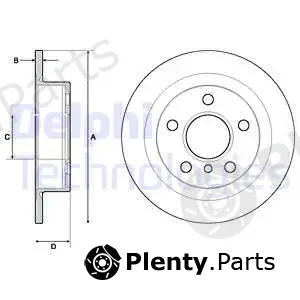 Delphi BG4706C-19B1 — Brake Disc
