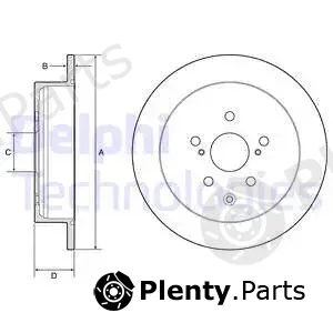 Delphi BG4919C-18B1 — Brake Disc