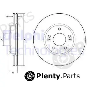 Delphi BG4745C-18B1 — Brake Disc