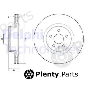 Delphi BG9220C — Brake Disc