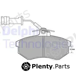 Delphi LP444 — Brake Pad Set, disc brake