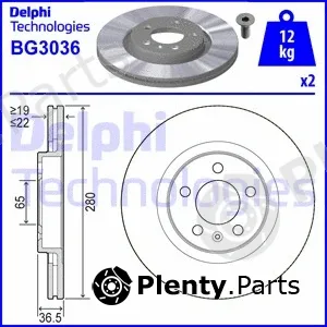 Delphi BG3036 — Brake Disc
