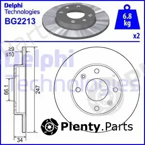 Delphi BG2213 — Brake Disc