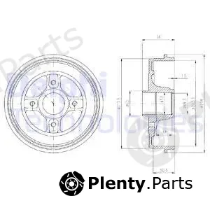 Delphi BF480 — Brake Drum
