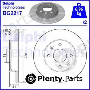 Delphi BG2217 — Brake Disc