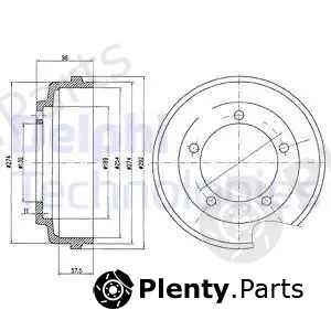 Delphi BF479 — Brake Drum