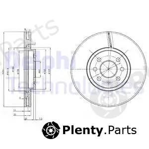 Delphi BG3989C — Brake Disc