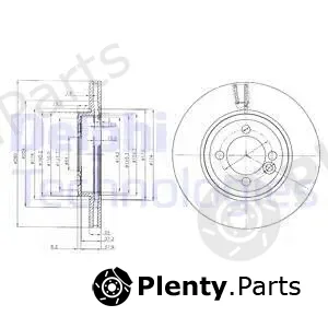 Delphi BG4146C-18B1 — Brake Disc