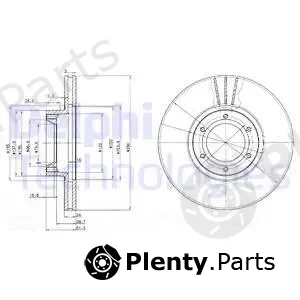 Delphi BG3553 — Brake Disc