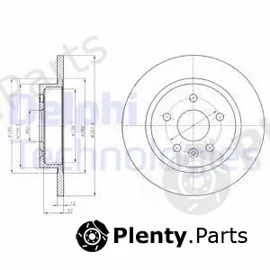 Delphi BG4199C-18B1 — Brake Disc