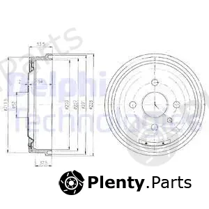 Delphi BF151 — Brake Drum