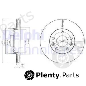 Delphi BG4455C — Brake Disc