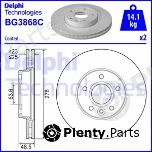Delphi BG3868C — Brake Disc