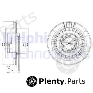 DELPHI BG3847 — Brake Disc