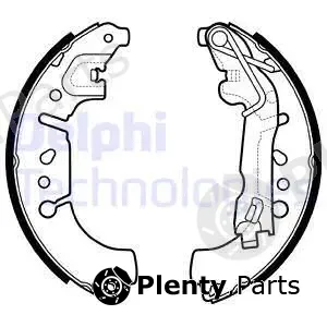 Delphi LS2135-C — Brake Shoe Set