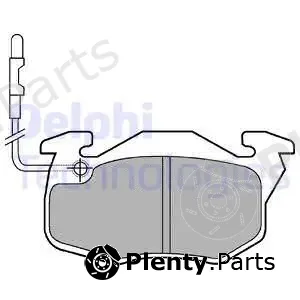 Delphi LP490 — Brake Pad Set, disc brake