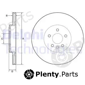 Delphi BG4786C-18B1 — Brake Disc
