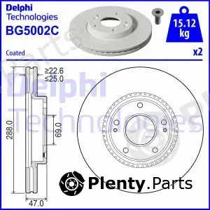 Delphi BG5002C — Brake Disc
