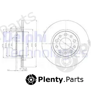 Delphi BG3994 — Brake Disc