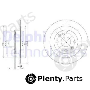Delphi BG2805C — Brake Disc