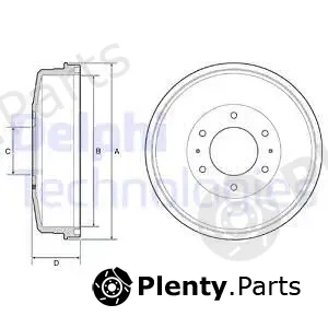 Delphi BF559 — Brake Drum