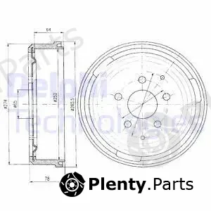 Delphi BF184 — Brake Drum