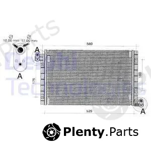 Delphi TSP0225262 — Condenser, air conditioning
